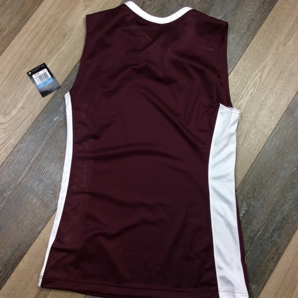 Nike Sleeveless Basketball Jersey Red Medium Red - Picture 5 of 5